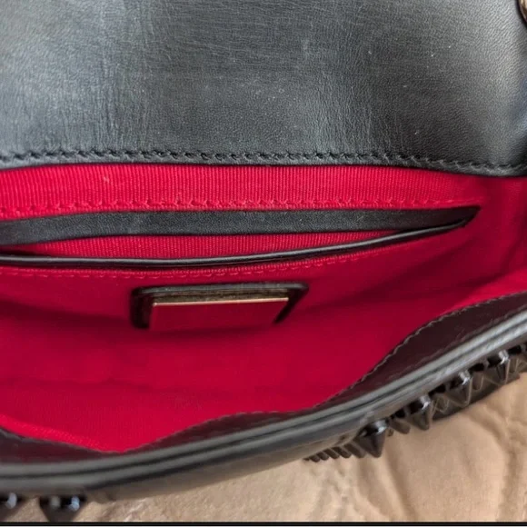 Christian Louboutin Sweet Charity Black Studded Crossbody Bag - Picture 10 of 16